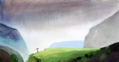 这么透明清新的水彩画，好久没见过了 - 图画吧TUHUABA