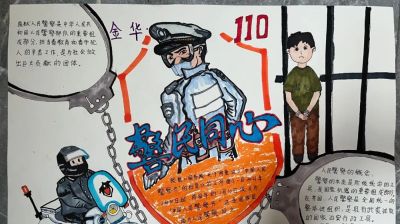 瞧这些手抄报，他们的“警察梦”也太酷了吧！ - 图画吧TUHUABA