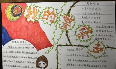 瞧这些手抄报，他们的“警察梦”也太酷了吧！ - 图画吧TUHUABA