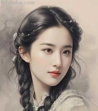 彩铅画刘亦菲 - 图画吧TUHUABA