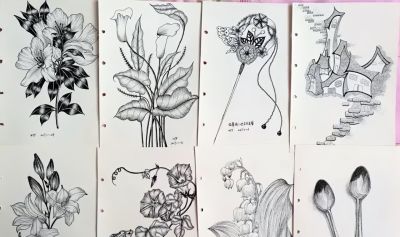 画友堂天的素描本，大家喜欢哪一幅？ - 图画吧TUHUABA