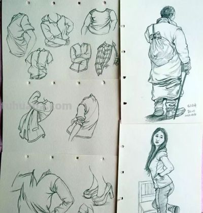 画友堂天的素描本，大家喜欢哪一幅？ - 图画吧TUHUABA