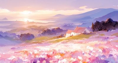 水彩风｜景色壁纸分享 - 图画吧TUHUABA