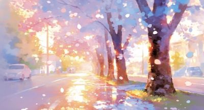 水彩风｜景色壁纸分享 - 图画吧TUHUABA