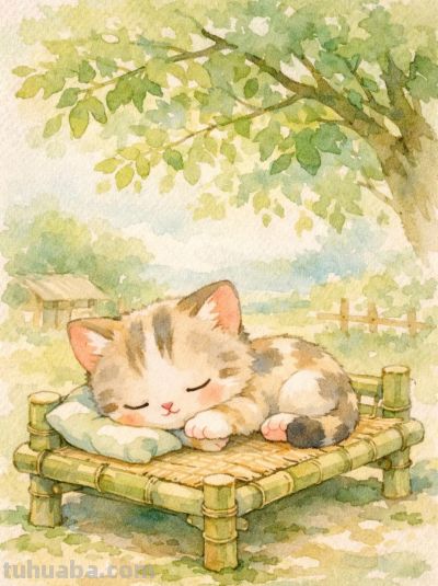 乡野悠居小兽忙 水彩淡染岁月长丨mocai小动物绘画分享 - 图画吧TUHUABA