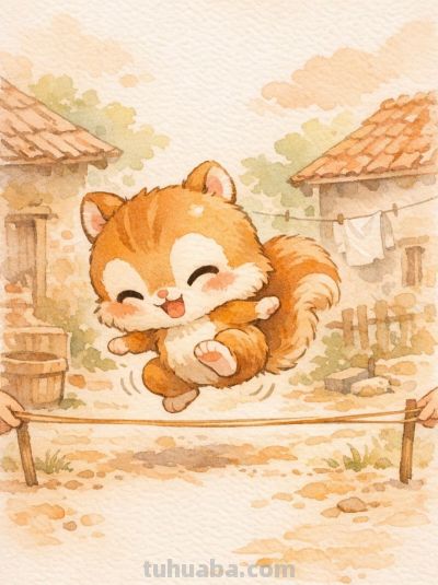乡野悠居小兽忙 水彩淡染岁月长丨mocai小动物绘画分享 - 图画吧TUHUABA