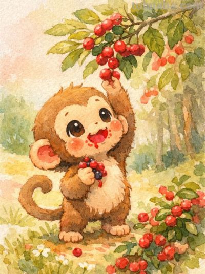 乡野悠居小兽忙 水彩淡染岁月长丨mocai小动物绘画分享 - 图画吧TUHUABA