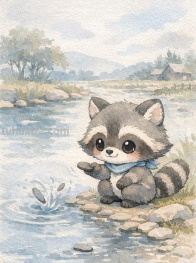 乡野悠居小兽忙 水彩淡染岁月长丨mocai小动物绘画分享 - 图画吧TUHUABA