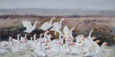 李茂林的水彩画作品 - 图画吧TUHUABA