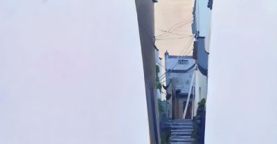 闫育帅·油画丨橙红青绿织就山野烟火，在块面笔触间留存齐鲁清风 - 图画吧TUHUABA