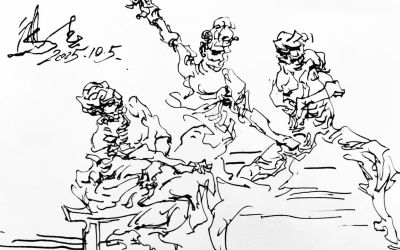 李鸿春 ||《生活场景动态速写》（31）作品欣赏 - 图画吧TUHUABA