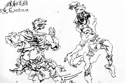 李鸿春 ||《生活场景动态速写》（31）作品欣赏 - 图画吧TUHUABA