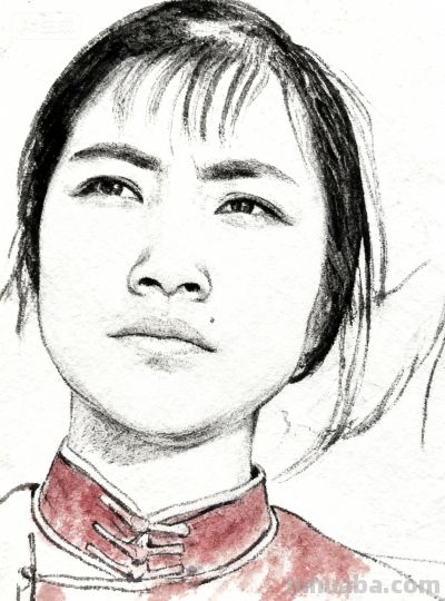 中国水墨画人物形象创作素材，速写题材： - 图画吧TUHUABA