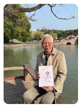 福州街头“速写爷爷”火了！12年画满万张钢笔画 - 图画吧TUHUABA