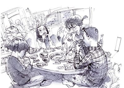 跟着金政基大师学怎么提高速写的完成度,让场景生活化起来 - 今日头条 跟着金政基大师学怎么提高速写的完成度,让场景生活化起来 - 图画吧TUHUABA