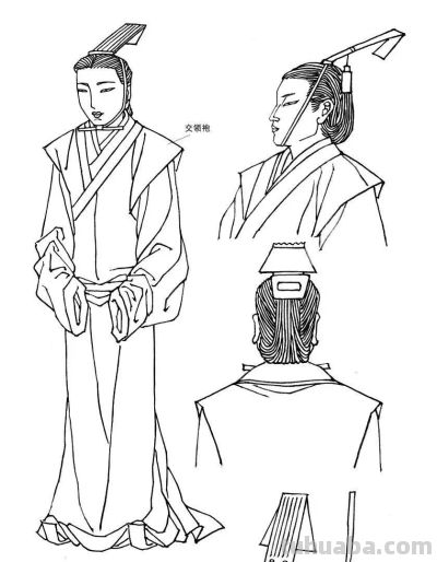 中国古代服饰线描画谱 - 图画吧TUHUABA