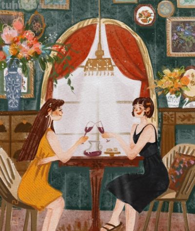 治愈插画：生活是自己的，去做喜欢的事情吧！一切缓慢且美好 - 图画吧TUHUABA