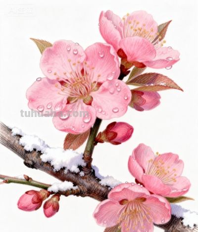 彩铅勾勒花间梦 绚烂绽放春意浓丨咖啡冰奶茶彩铅花卉图分享 - 图画吧TUHUABA