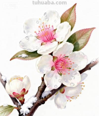 彩铅勾勒花间梦 绚烂绽放春意浓丨咖啡冰奶茶彩铅花卉图分享 - 图画吧TUHUABA