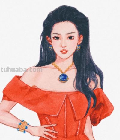 水彩与古风的神仙碰撞！细腻绘出的美人，像浸在旧时光里的绸缎 - 图画吧TUHUABA