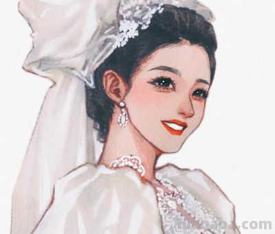 水彩与古风的神仙碰撞！细腻绘出的美人，像浸在旧时光里的绸缎 - 图画吧TUHUABA