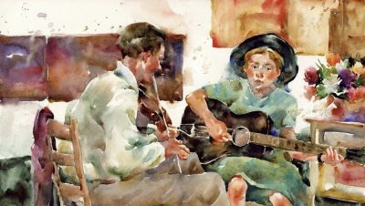 伊娃·卢德维雅科，捕捉人体的动态，让水彩的流动表现肌肤质感 - 图画吧TUHUABA