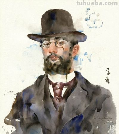 伊娃·卢德维雅科，捕捉人体的动态，让水彩的流动表现肌肤质感 - 图画吧TUHUABA