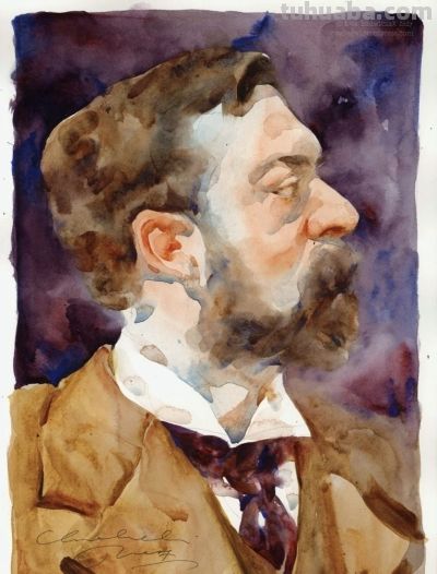 伊娃·卢德维雅科，捕捉人体的动态，让水彩的流动表现肌肤质感 - 图画吧TUHUABA