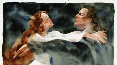 伊娃·卢德维雅科，捕捉人体的动态，让水彩的流动表现肌肤质感 - 图画吧TUHUABA