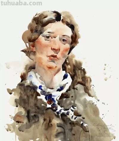 伊娃·卢德维雅科，捕捉人体的动态，让水彩的流动表现肌肤质感 - 图画吧TUHUABA