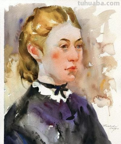 伊娃·卢德维雅科，捕捉人体的动态，让水彩的流动表现肌肤质感 - 图画吧TUHUABA