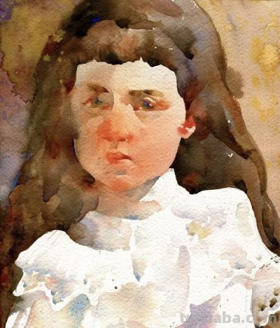 伊娃·卢德维雅科，捕捉人体的动态，让水彩的流动表现肌肤质感 - 图画吧TUHUABA