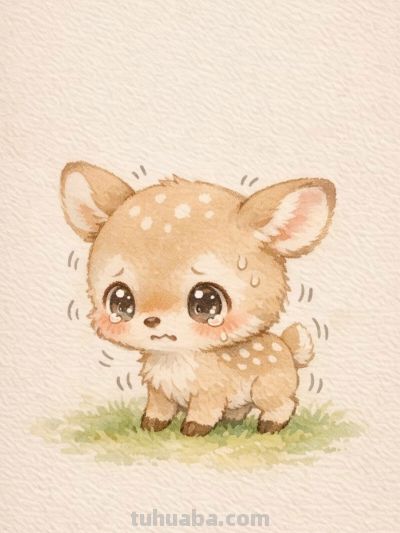 水彩萌宠暖心田 可爱瞬间永留存丨mocai小动物水彩插画头像分享 - 图画吧TUHUABA