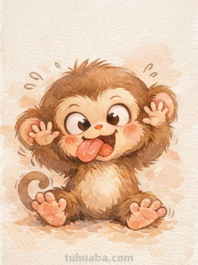 水彩萌宠暖心田 可爱瞬间永留存丨mocai小动物水彩插画头像分享 - 图画吧TUHUABA