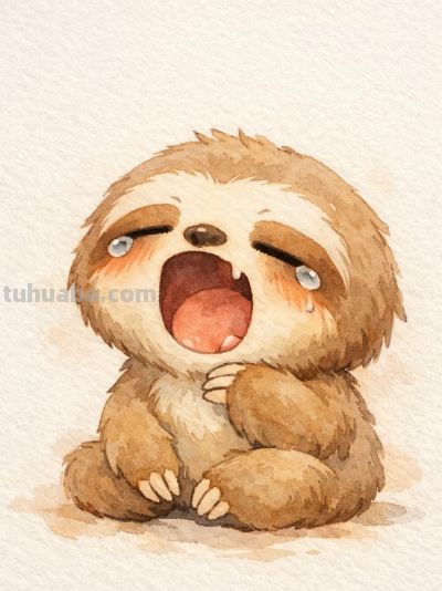 水彩萌宠暖心田 可爱瞬间永留存丨mocai小动物水彩插画头像分享 - 图画吧TUHUABA