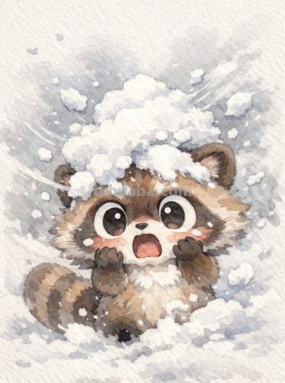 mocai水彩插画头像分享丨可爱的小动物 - 图画吧TUHUABA