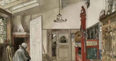 田园诗般的生活｜瑞典画家卡尔·拉尔森水彩画欣赏 ​ - 图画吧TUHUABA