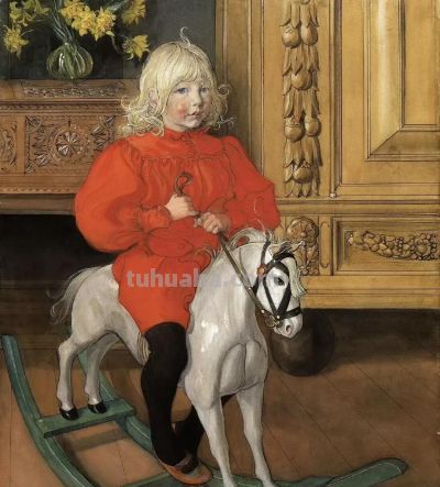 田园诗般的生活｜瑞典画家卡尔·拉尔森水彩画欣赏 ​ - 图画吧TUHUABA