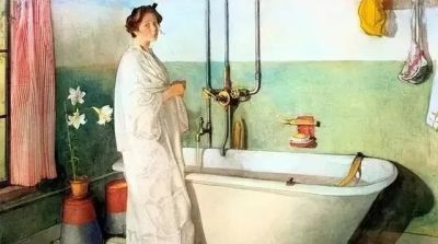 田园诗般的生活｜瑞典画家卡尔·拉尔森水彩画欣赏 ​ - 图画吧TUHUABA