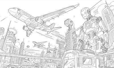 未来太空 未来城市 未来交通等主题科幻画参赛获奖作品素材 - 图画吧TUHUABA