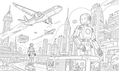 未来太空 未来城市 未来交通等主题科幻画参赛获奖作品素材 - 图画吧TUHUABA