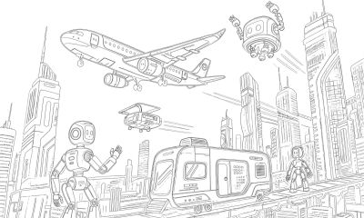 未来太空 未来城市 未来交通等主题科幻画参赛获奖作品素材 - 图画吧TUHUABA