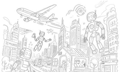 未来太空 未来城市 未来交通等主题科幻画参赛获奖作品素材 - 图画吧TUHUABA