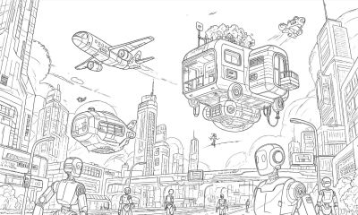 未来太空 未来城市 未来交通等主题科幻画参赛获奖作品素材 - 图画吧TUHUABA