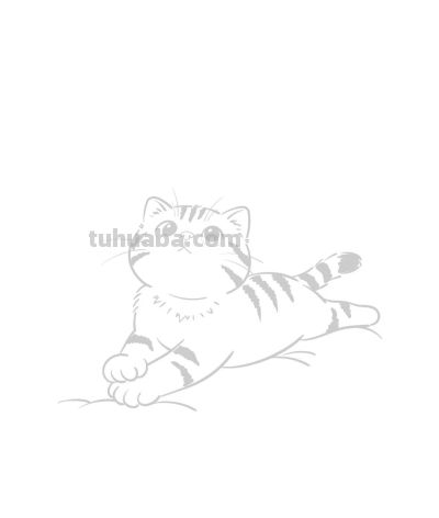 萌猫躺平乐 诸事不强求 开心每一天丨涂鸦简笔画分享 - 图画吧TUHUABA