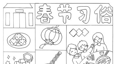 【春节习俗】主题的相关知识/手抄报/绘画 - 图画吧TUHUABA