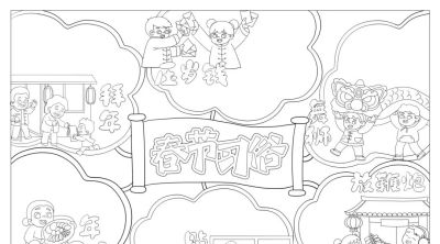 【春节习俗】主题的相关知识/手抄报/绘画 - 图画吧TUHUABA