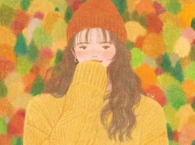 梦幻细腻的彩铅画，娇俏清新的少女，美丽温暖知性的女性形象。 - 图画吧TUHUABA