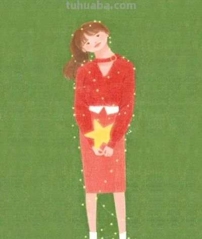 梦幻细腻的彩铅画，娇俏清新的少女，美丽温暖知性的女性形象。 - 图画吧TUHUABA