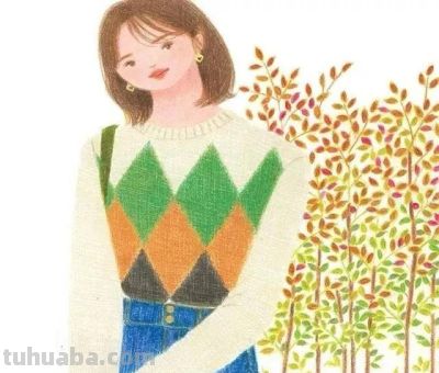 梦幻细腻的彩铅画，娇俏清新的少女，美丽温暖知性的女性形象。 - 图画吧TUHUABA